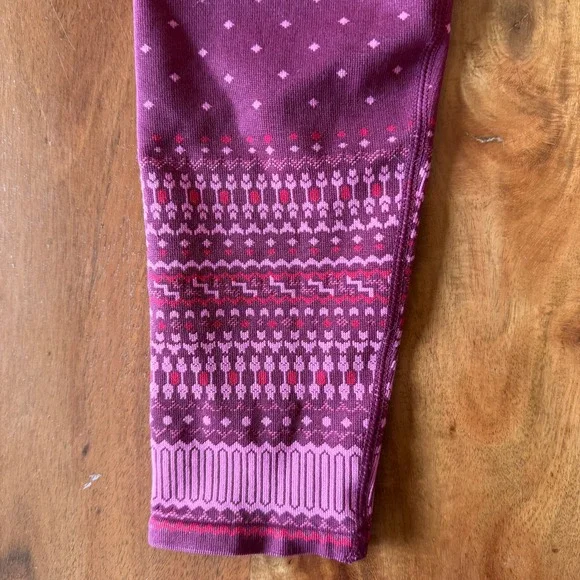 Fabletics Women's Pink Winter Leggings Size XL - Picture 2 of 4